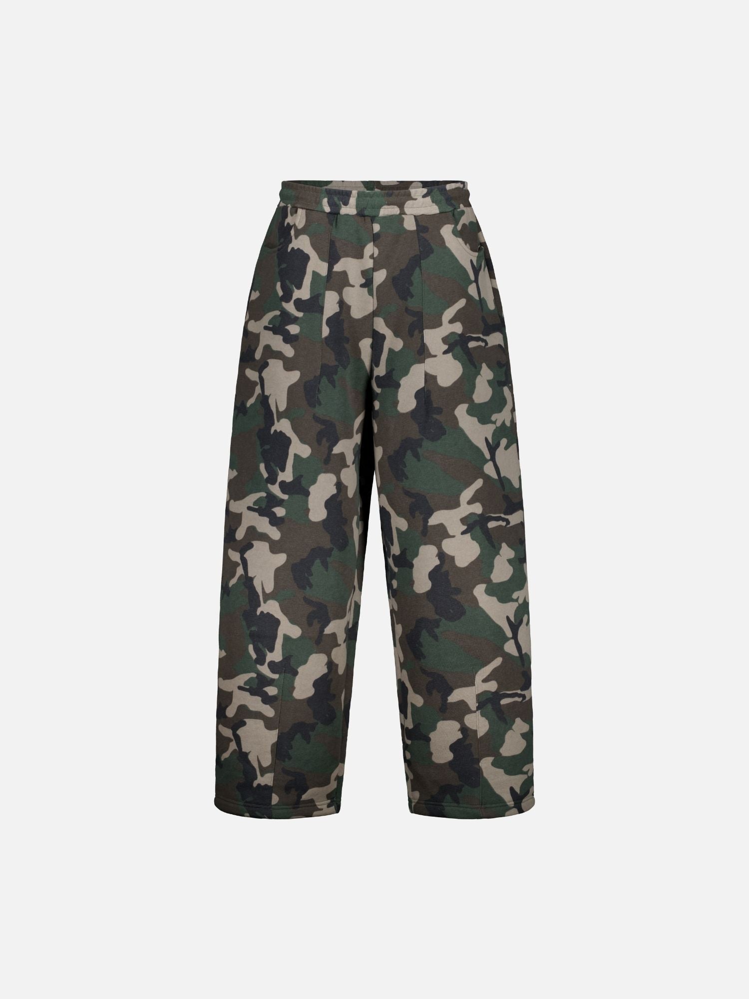 COZY STRAIGHT LEG SWEATS - CAMO