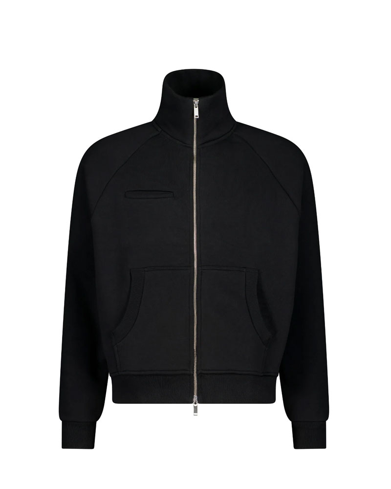 COZY TRACK JACKET - BLACK - Sweats UK