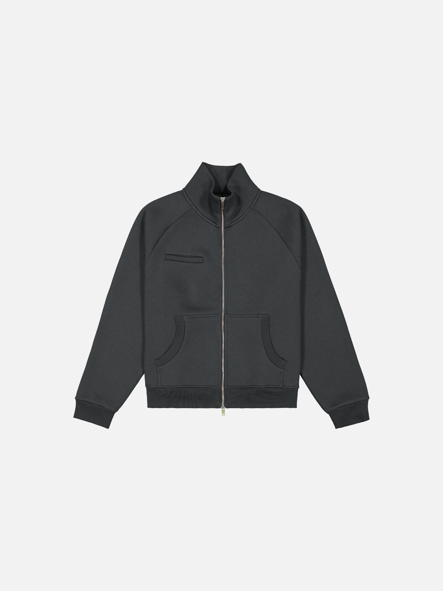 COZY TRACK JACKET - GRANITE