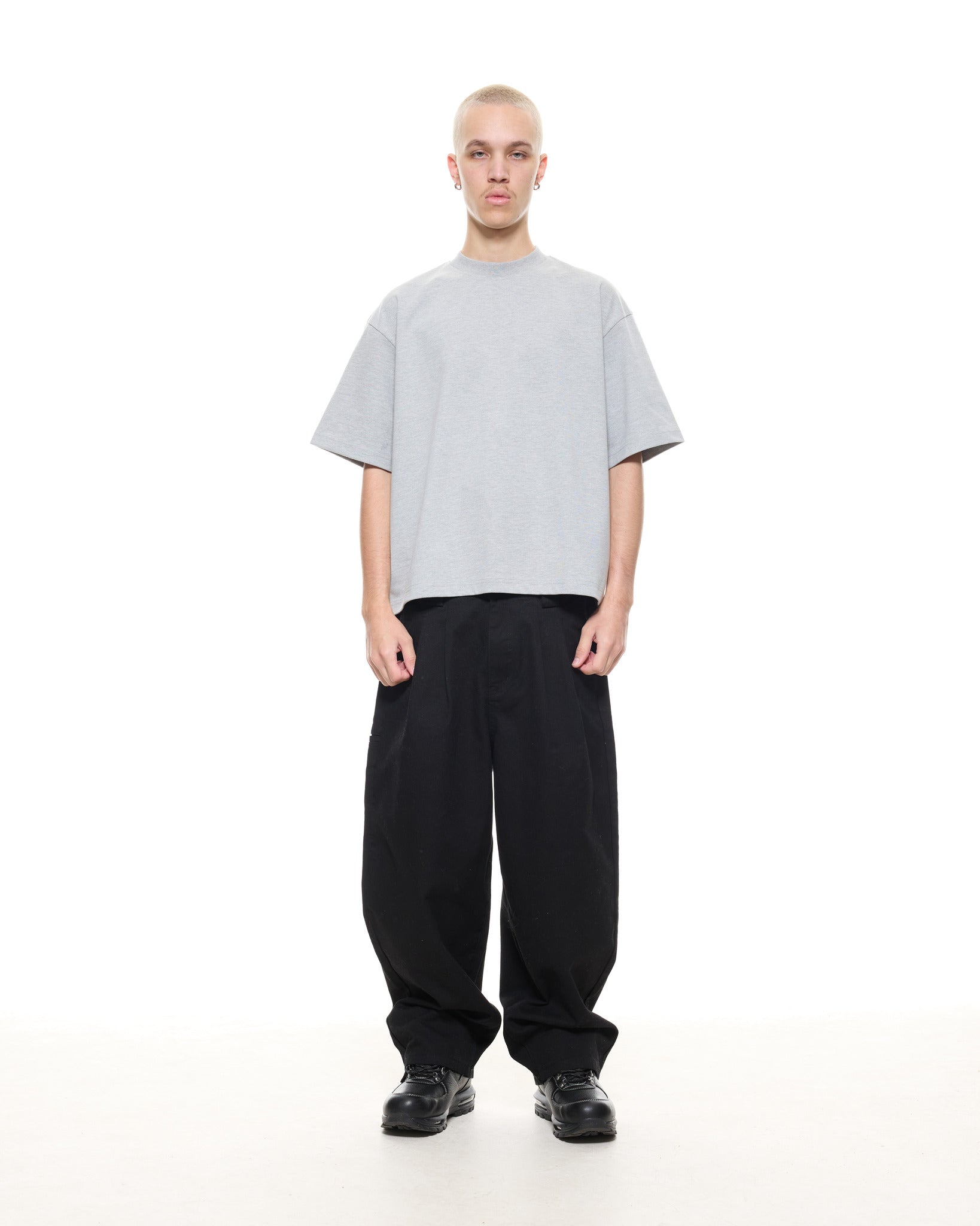 SIGNATURE BLANK T-SHIRT - MARLE GREY