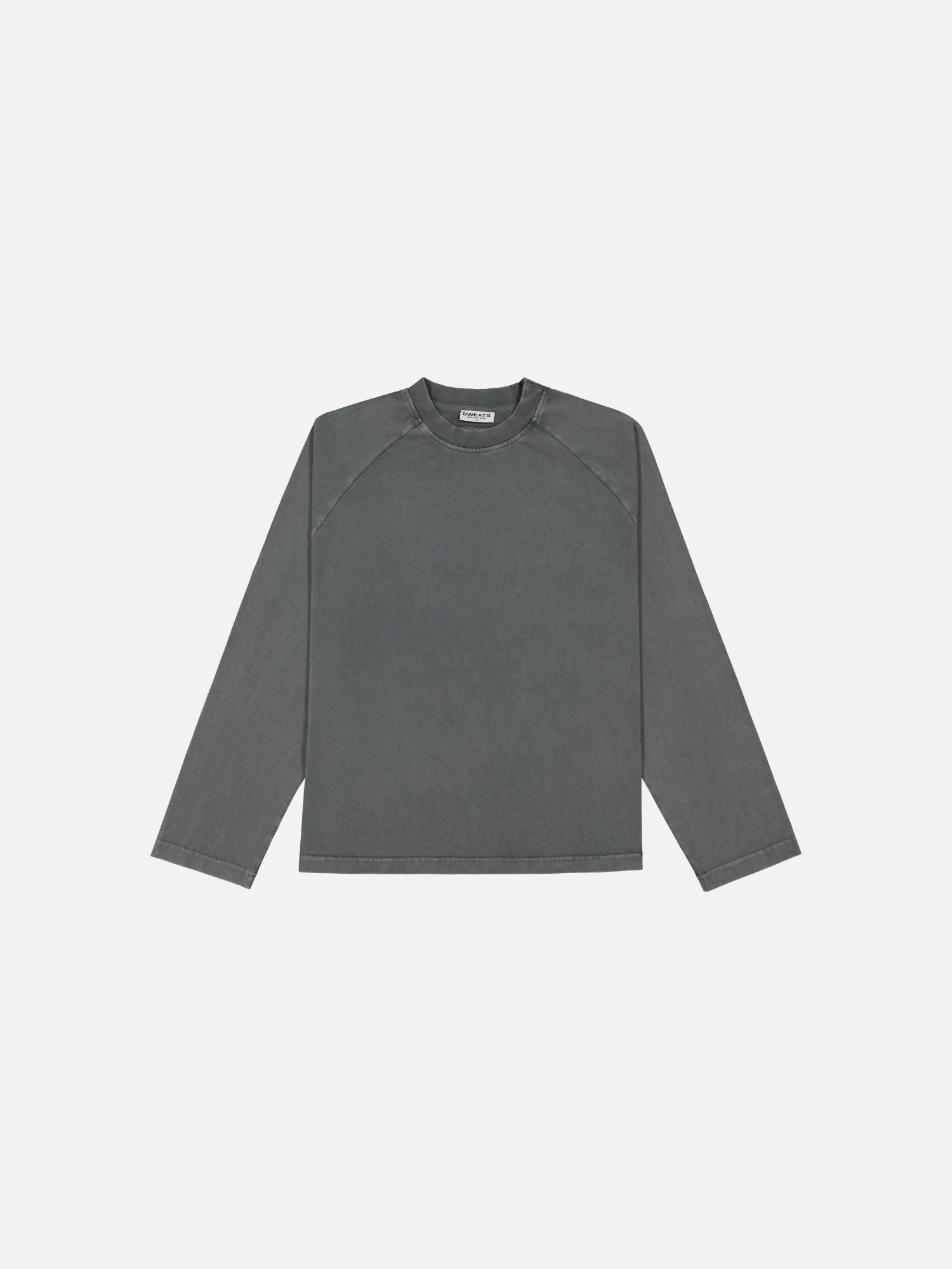 Long Sleeve T-Shirt - Washed Grey - Sweats UK