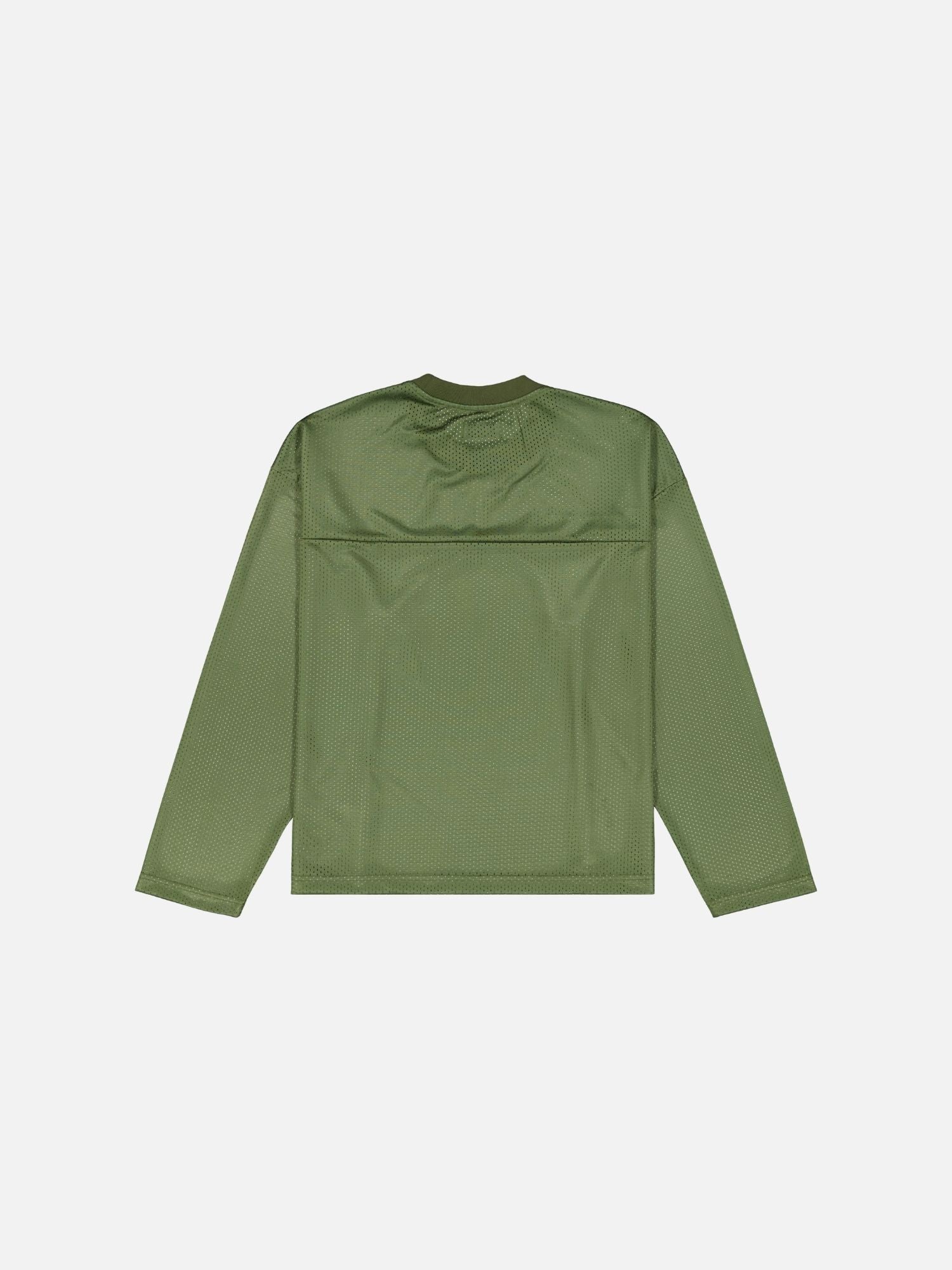 MESH LS T-SHIRT - SAGE - Sweats UK