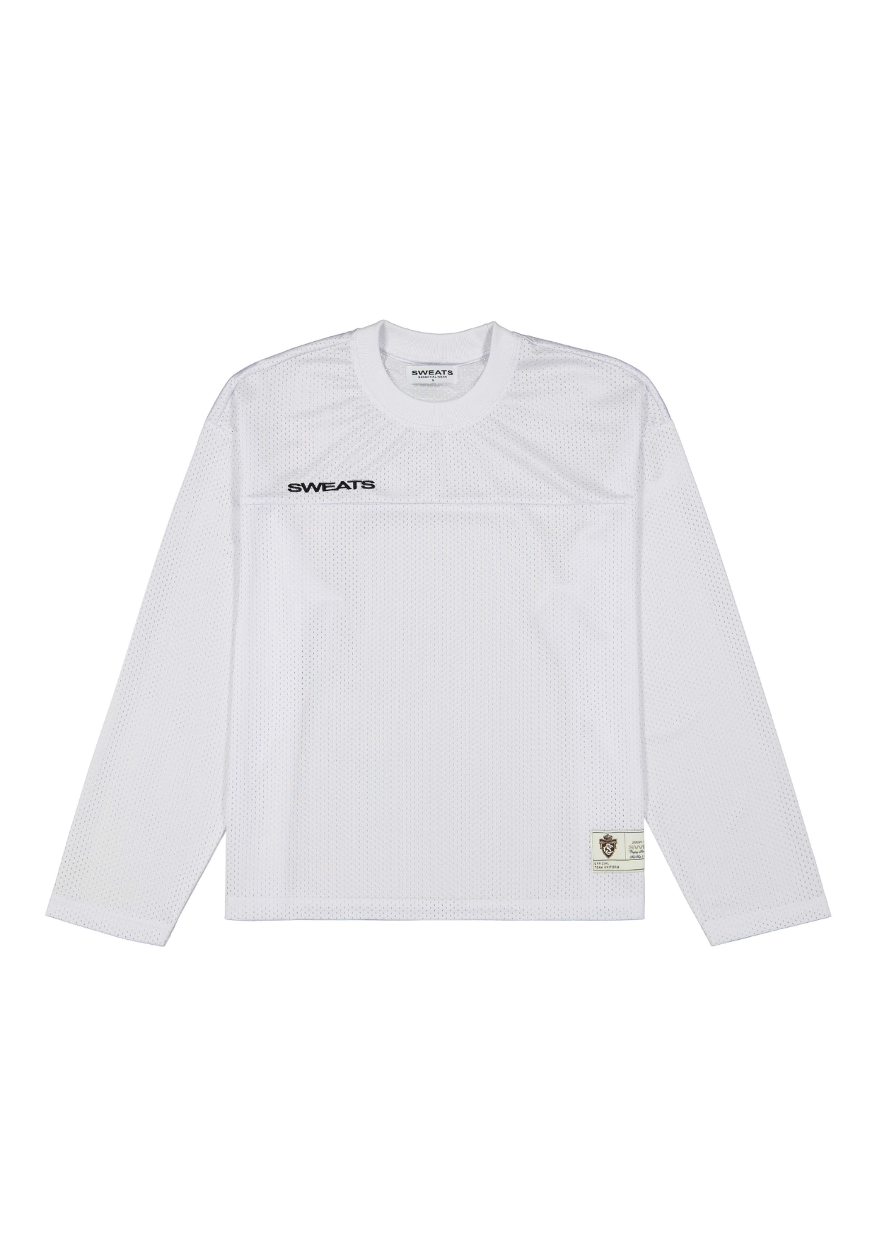 MESH LS T-SHIRT - WHITE