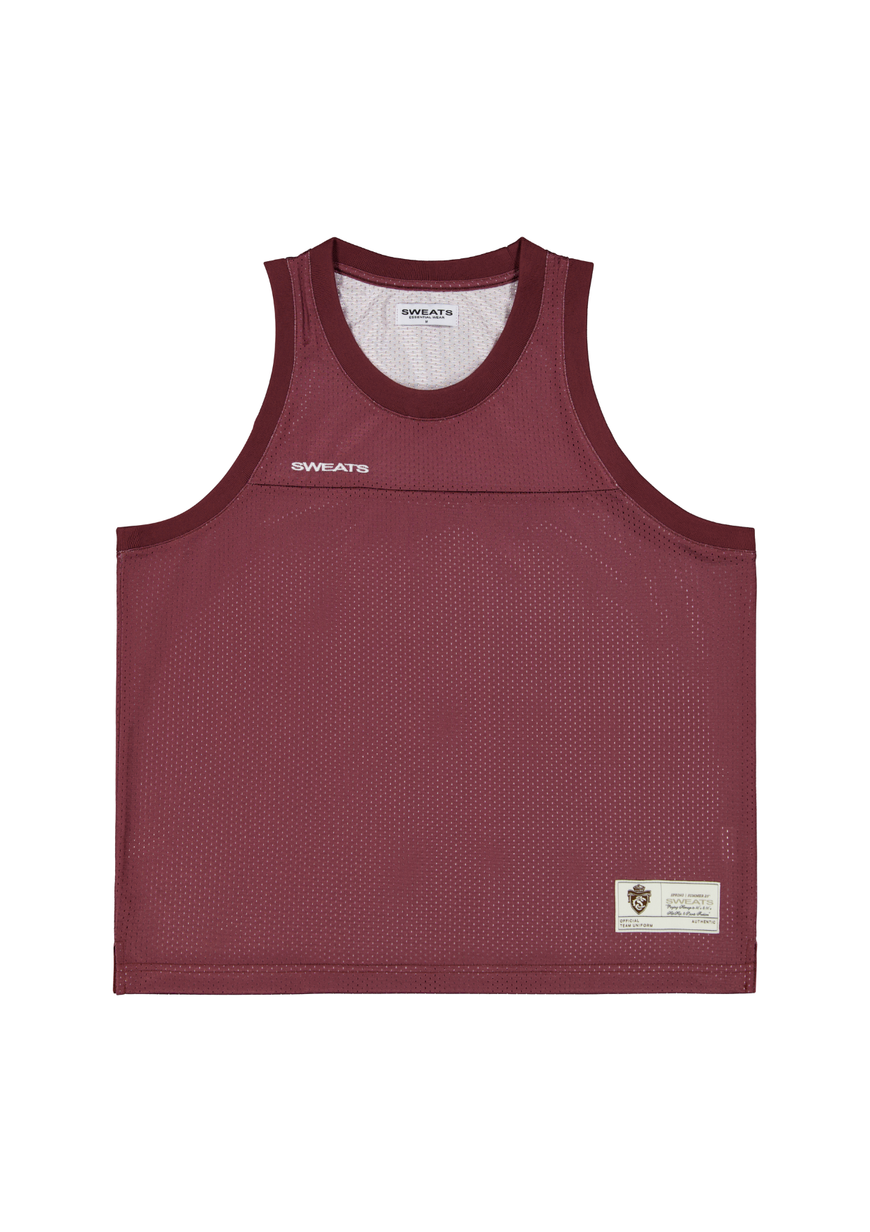 MESH SINGLET - BURGUNDY