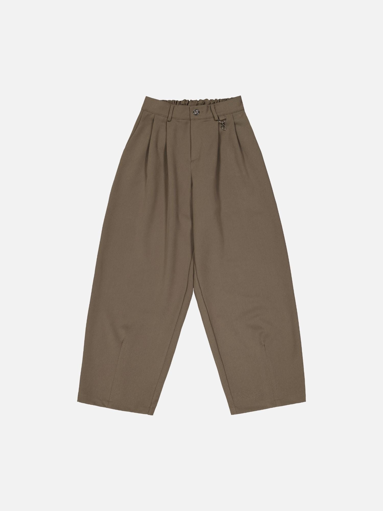 PLEATED PANT - BROWN