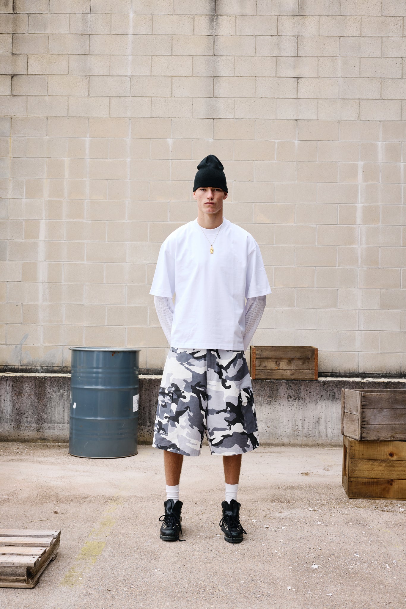 CARGO SHORT - SNOW CAMO