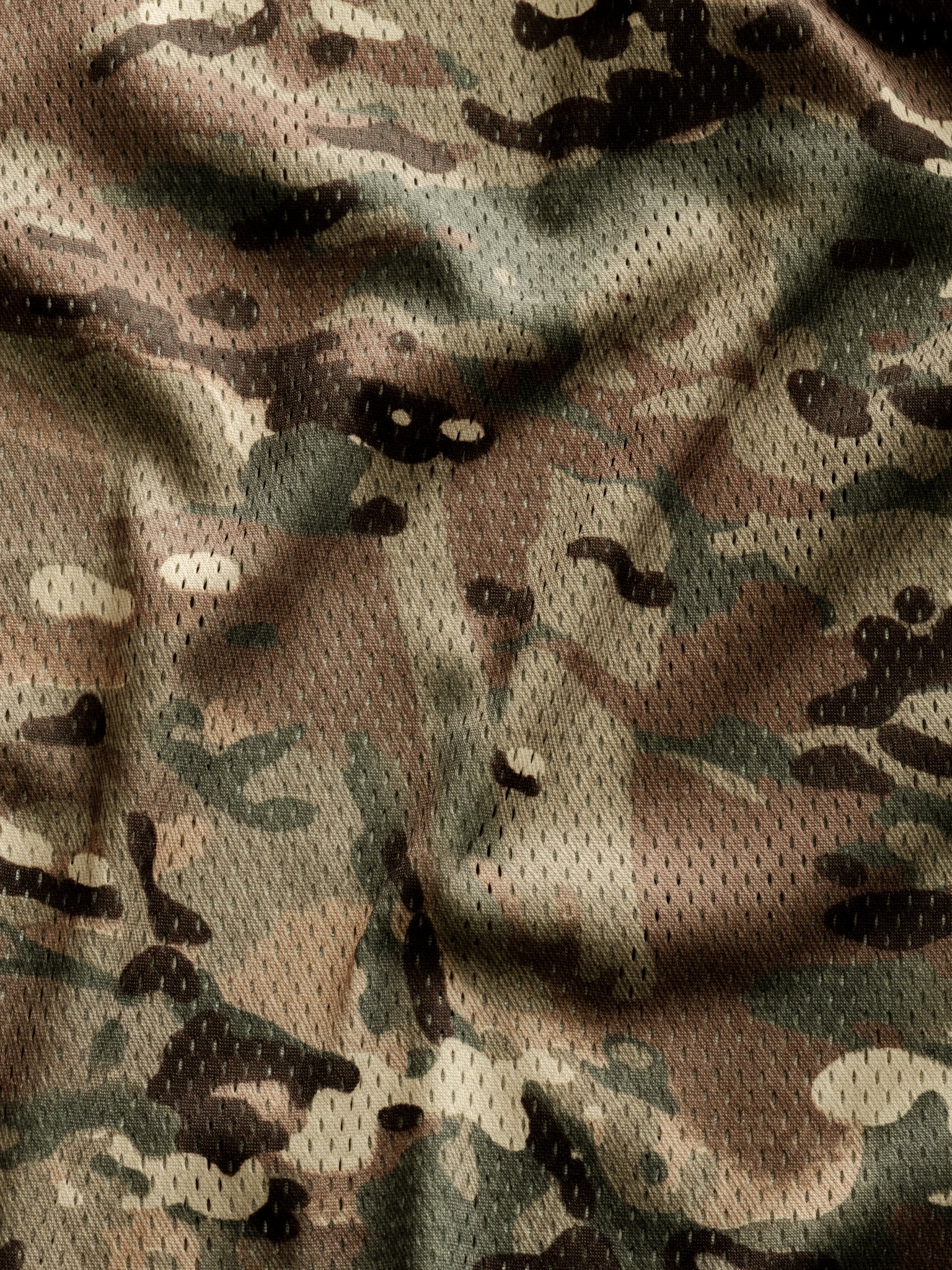 Sweats UK V2 Mesh LS T-Shirt in camo, long sleeve, lightweight mesh fabric, casual fit, stylish and breathable for everyday wear.