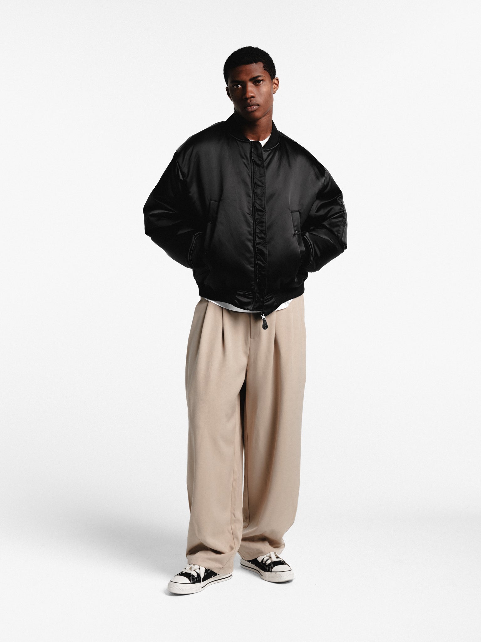 PLEATED PANT - SAND