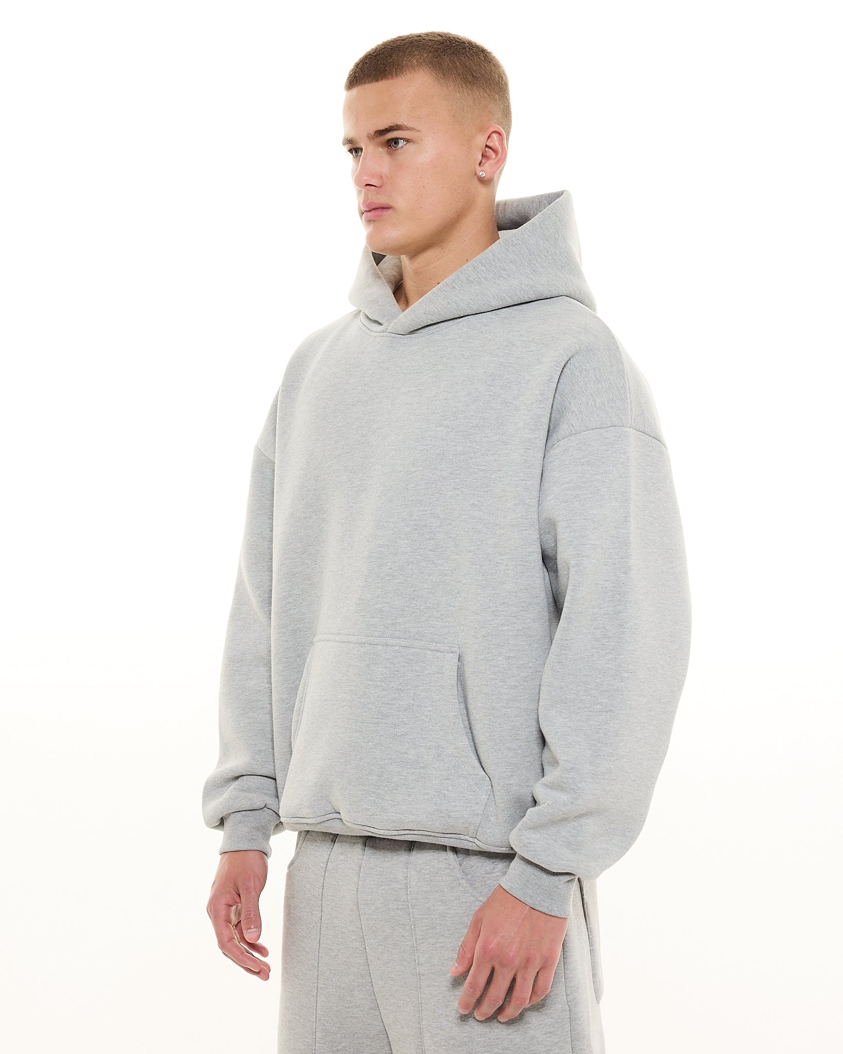 Cozy Hoodie Boxy Fit Grey | Sweats Collective