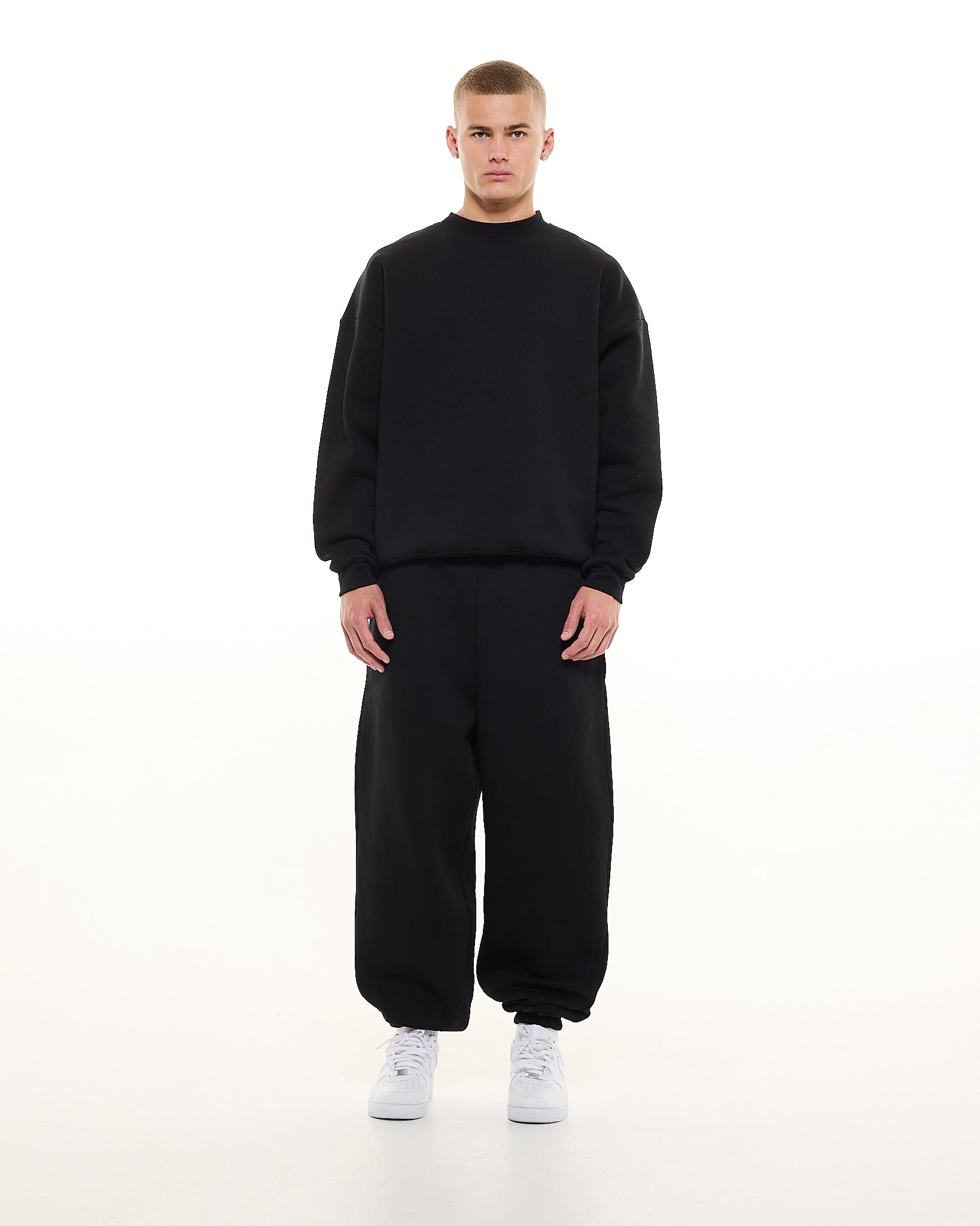COZY SWEATER - BLACK - Sweats UK