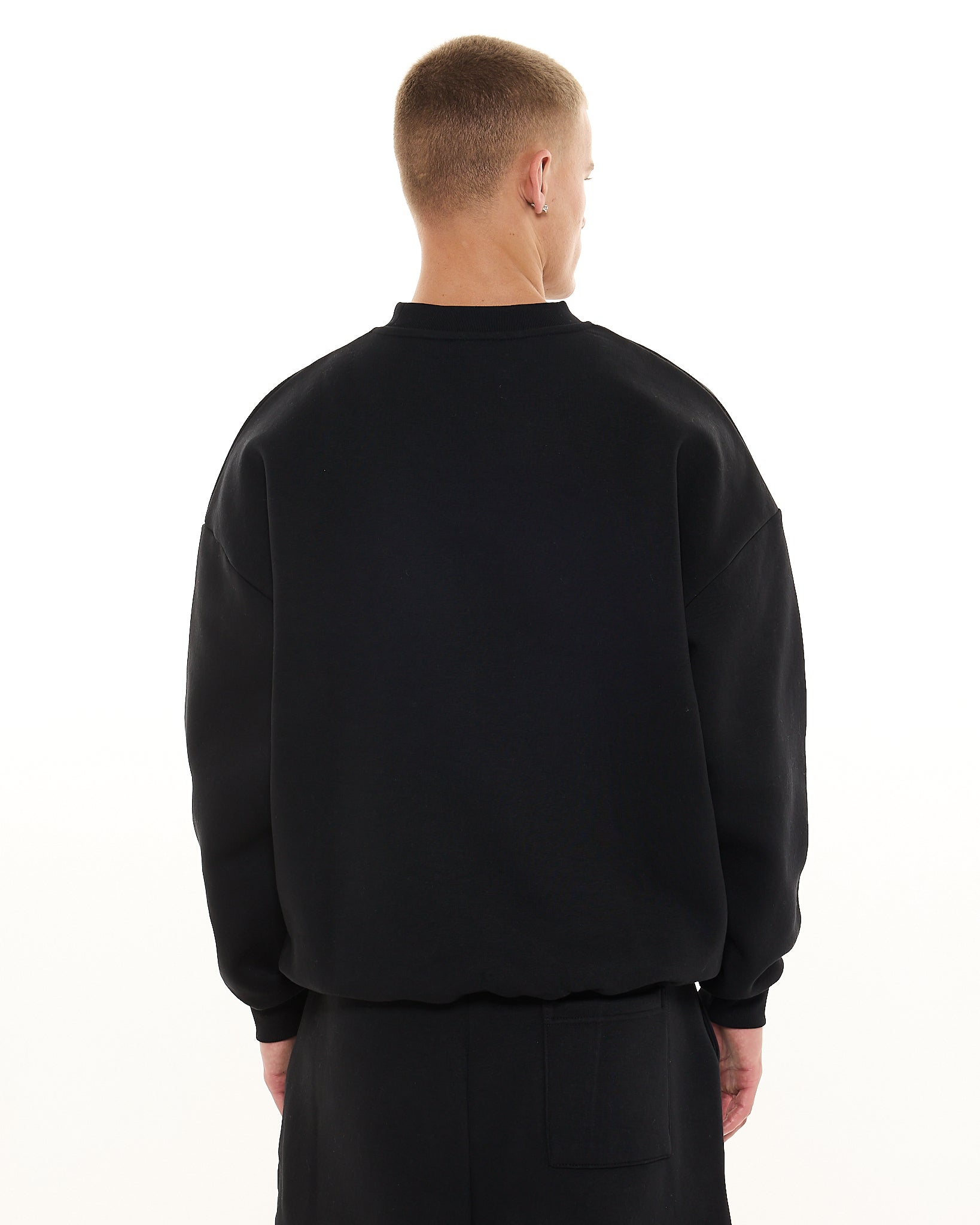 COZY SWEATER - BLACK - Sweats UK