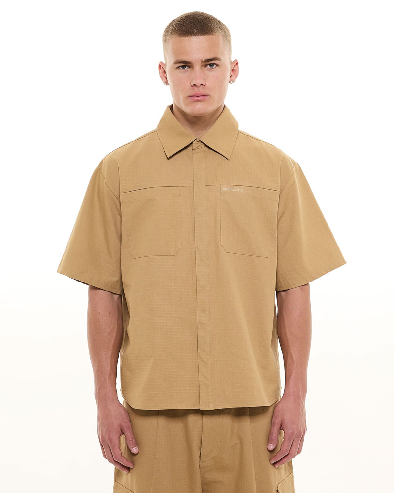 CARGO SS SHIRT - TAN - Sweats UK