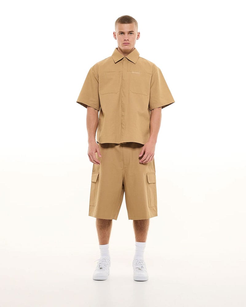 CARGO SHORT - TAN - Sweats UK