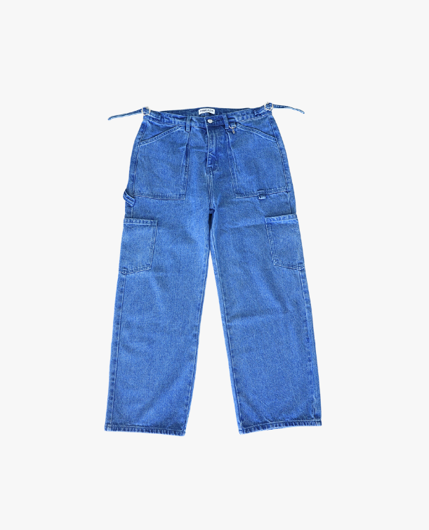 DENIM UTILITY PANT - BLUE