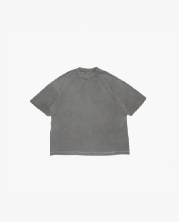 SIGNATURE BLANK T-SHIRT - WASHED GREY