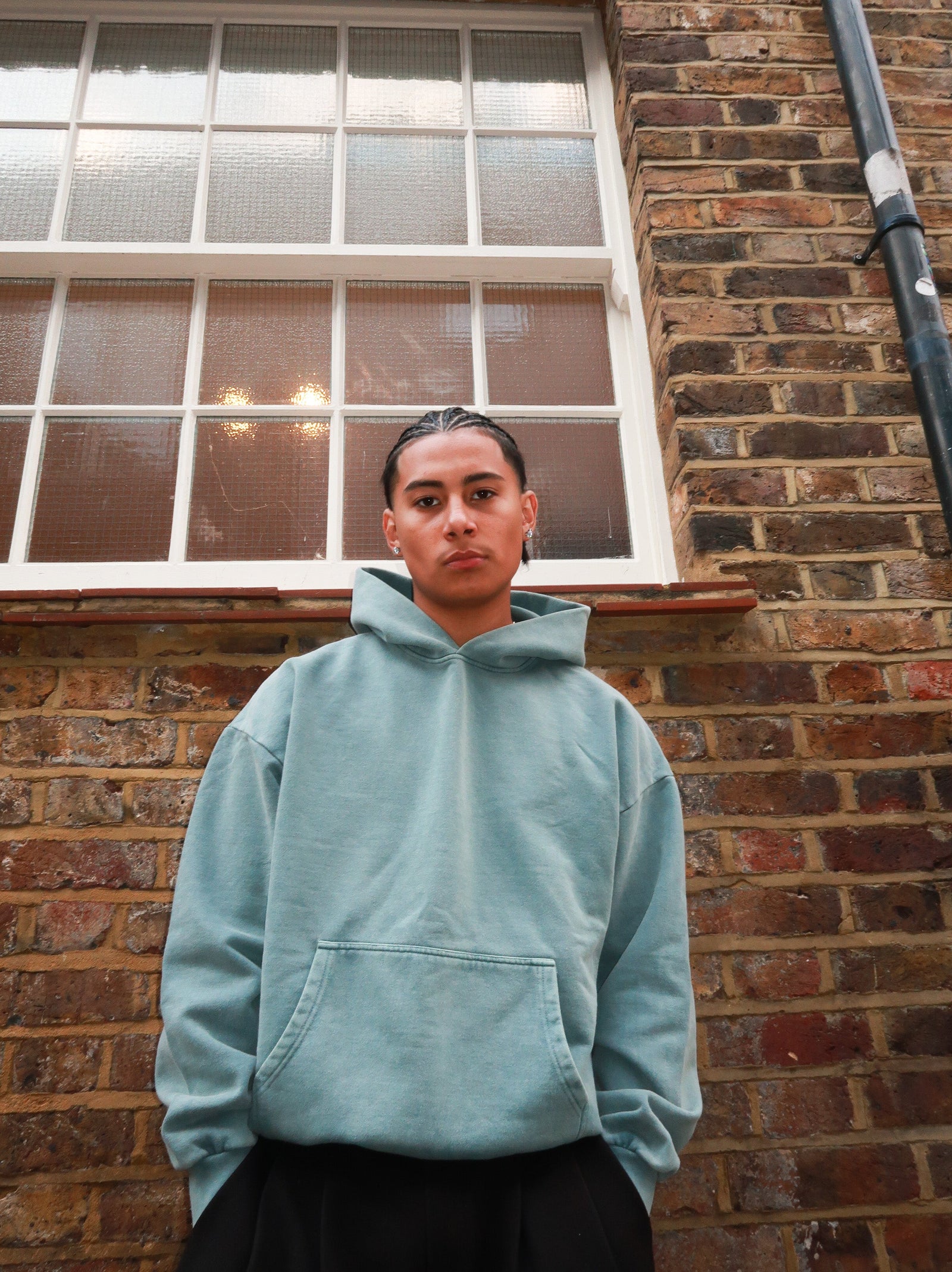HEAVYWEIGHT HOODIE WASHED GREEN Sweats UK